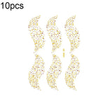 10 PCS Autocolantes de Tatuagem Facial para Festival de Música com Estampagem a Quente e à Prova de Água, VS-001, VS-002, VS-003, VS-004, VS-005, VS-006, VS-007, VS-008, VS-009, VS-010