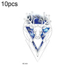 10 PCS Autocolantes de Tatuagem Pequenos e Frescos com Transferência de Água Colorida à Prova de Água, RC-501, RC-502, RC-503, RC-504, RC-505, RC-506, RC-507, RC-508, RC-509, RC-510, RC-511, RC-512, RC-513, RC-514, RC-515, RC-516