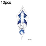 10 PCS Autocolantes de Tatuagem Pequenos e Frescos com Transferência de Água Colorida à Prova de Água, RC-501, RC-502, RC-503, RC-504, RC-505, RC-506, RC-507, RC-508, RC-509, RC-510, RC-511, RC-512, RC-513, RC-514, RC-515, RC-516