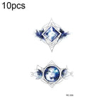 10 PCS Autocolantes de Tatuagem Pequenos e Frescos com Transferência de Água Colorida à Prova de Água, RC-501, RC-502, RC-503, RC-504, RC-505, RC-506, RC-507, RC-508, RC-509, RC-510, RC-511, RC-512, RC-513, RC-514, RC-515, RC-516