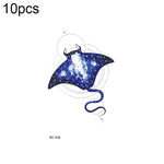 10 PCS Autocolantes de Tatuagem Pequenos e Frescos com Transferência de Água Colorida à Prova de Água, RC-501, RC-502, RC-503, RC-504, RC-505, RC-506, RC-507, RC-508, RC-509, RC-510, RC-511, RC-512, RC-513, RC-514, RC-515, RC-516