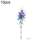 10 PCS Autocolantes de Tatuagem Pequenos e Frescos com Transferência de Água Colorida à Prova de Água, RC-501, RC-502, RC-503, RC-504, RC-505, RC-506, RC-507, RC-508, RC-509, RC-510, RC-511, RC-512, RC-513, RC-514, RC-515, RC-516