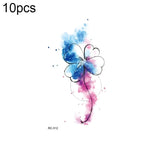 10 PCS Autocolantes de Tatuagem Pequenos e Frescos com Transferência de Água Colorida à Prova de Água, RC-501, RC-502, RC-503, RC-504, RC-505, RC-506, RC-507, RC-508, RC-509, RC-510, RC-511, RC-512, RC-513, RC-514, RC-515, RC-516