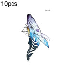 10 PCS Autocolantes de Tatuagem Pequenos e Frescos com Transferência de Água Colorida à Prova de Água, RC-501, RC-502, RC-503, RC-504, RC-505, RC-506, RC-507, RC-508, RC-509, RC-510, RC-511, RC-512, RC-513, RC-514, RC-515, RC-516