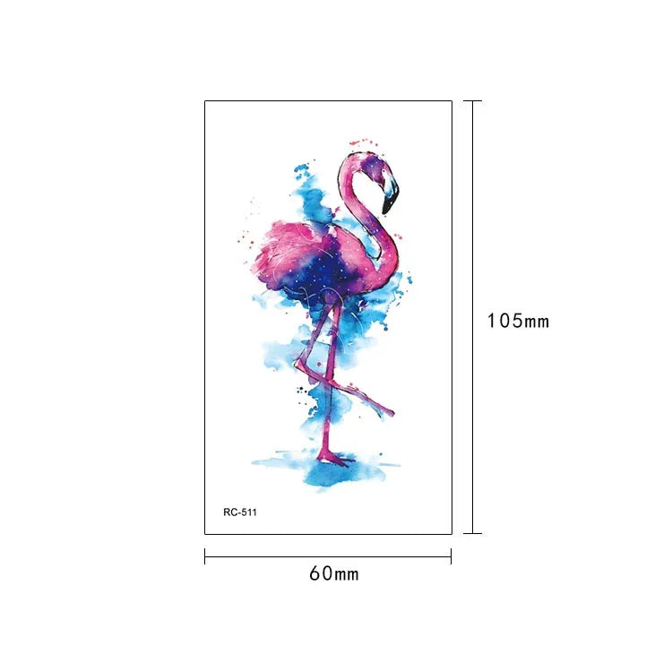 10 PCS Autocolantes de Tatuagem Pequenos e Frescos com Transferência de Água Colorida à Prova de Água, RC-501, RC-502, RC-503, RC-504, RC-505, RC-506, RC-507, RC-508, RC-509, RC-510, RC-511, RC-512, RC-513, RC-514, RC-515, RC-516