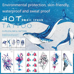 10 PCS Autocolantes de Tatuagem Pequenos e Frescos com Transferência de Água Colorida à Prova de Água, RC-501, RC-502, RC-503, RC-504, RC-505, RC-506, RC-507, RC-508, RC-509, RC-510, RC-511, RC-512, RC-513, RC-514, RC-515, RC-516
