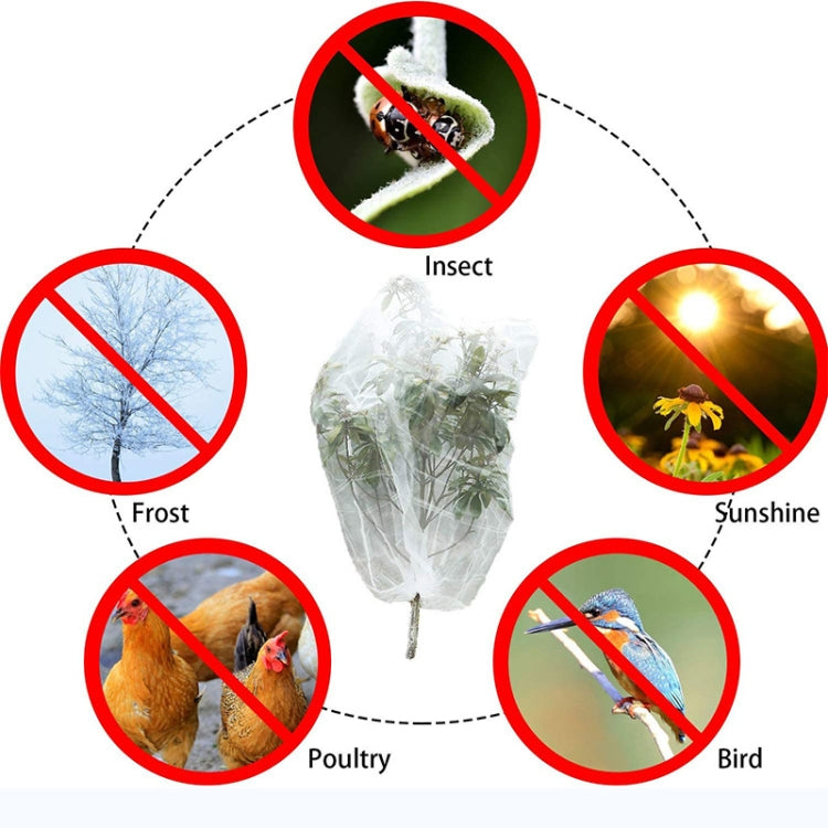 Rede de cobertura para plantas com cordão para estufa, cobertura para árvores frutíferas contra pássaros, 1x1,2m, 1x1,4m, 1,2x1,4m, 1x1,5m