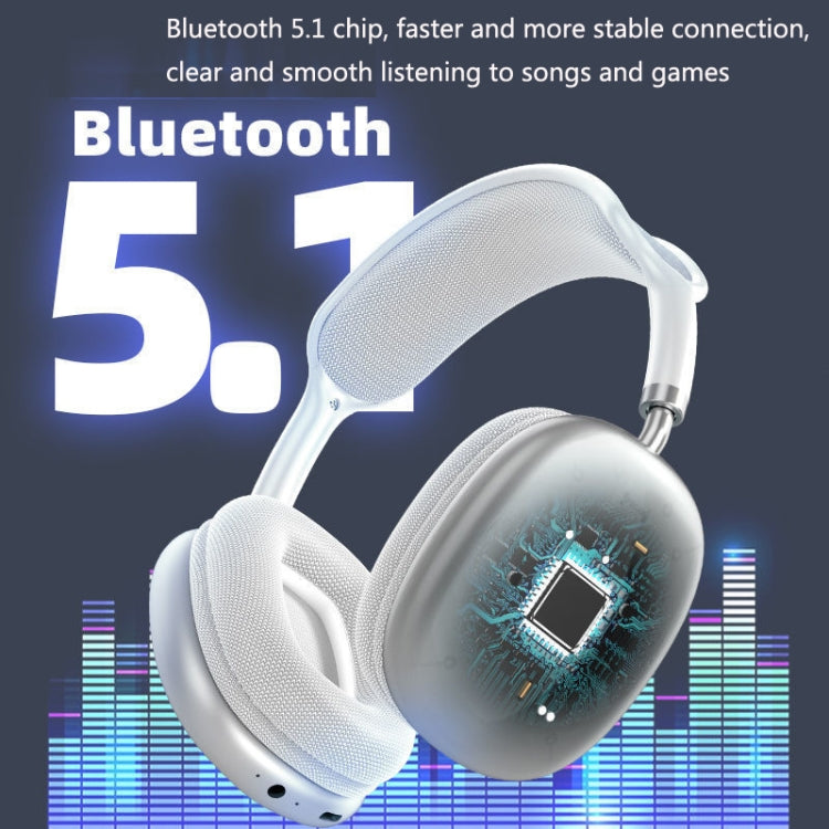 P9 Auricular Sem Fios Bluetooth 5.1 com Subwoofer Suporta AUX / Cartão TF, P9 (Preto), P9 (Branco), P9 (Vermelho), P9 (Verde), P9 (Azul)
