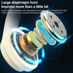 Auricular Bluetooth Sem Fios B39 com Subwoofer e Luz Respiratória Suporta Cartão TF