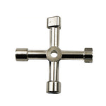 Chave Cruzada para Válvula de Medidor de Água de Elevador, Chave Triangular Interna, Estilo: A Preto, A Preto, A Azul, B Prateado, D Prateado Centro Seis Lados/Buraco Quadrado, E Prateado, F Prateado, D Prateado Centro Buraco Quadrado Duplo Lado