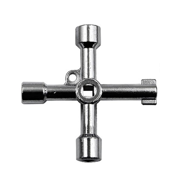 Chave Cruzada para Válvula de Medidor de Água de Elevador, Chave Triangular Interna, Estilo: A Preto, A Preto, A Azul, B Prateado, D Prateado Centro Seis Lados/Buraco Quadrado, E Prateado, F Prateado, D Prateado Centro Buraco Quadrado Duplo Lado