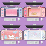 Tapete de Secretária para Teclado de Computador com Orelhas de Gato Bonitas, 400 x 800 x 2mm