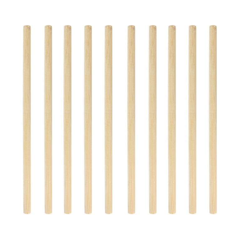 10 Unidades de Palhinhas de Bambu Natural Degradável para Sumo, Café e Chá com Pérolas, Estilo:, 20cm Plano, 20cm Oblíquo