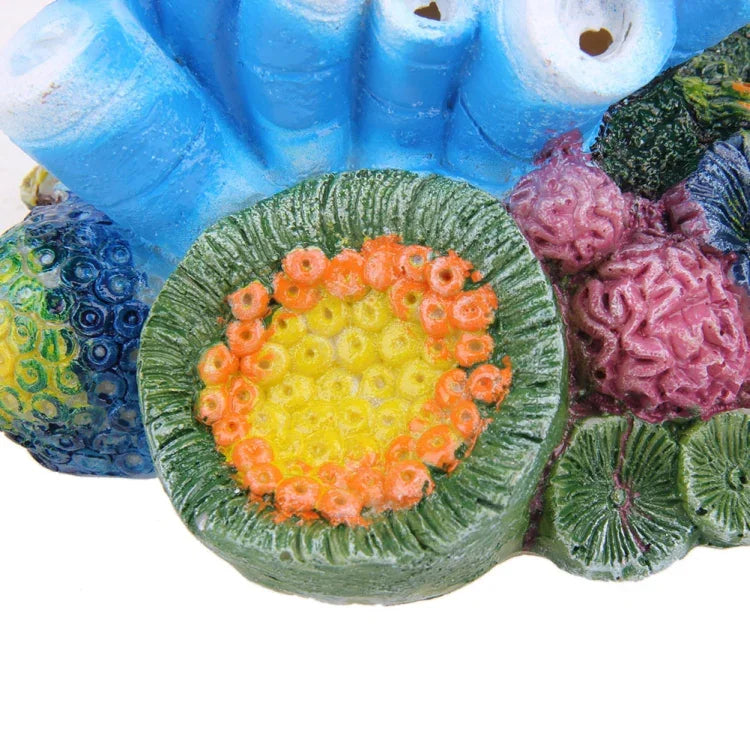 Pedra de Ar Decorativa para Aquário com Enriquecimento de Oxigénio Ornamentos de Coral Artificial, Ornamentos de Coral Artificial
