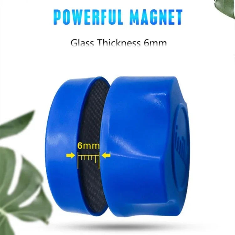 Escova de Limpeza Magnética Dupla Face para Aquário, Azul, Branco, Preto