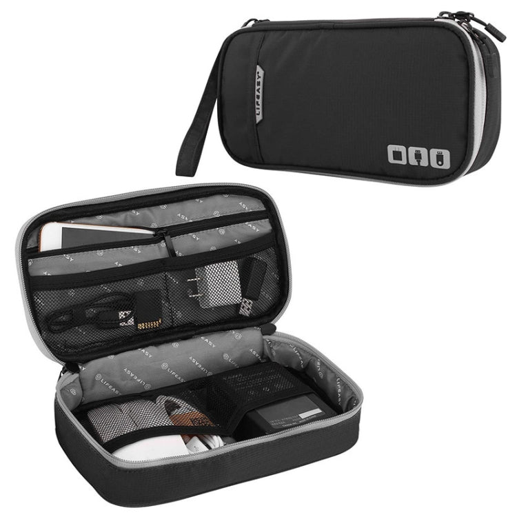 Bolsa de Armazenamento Digital Multifuncional de Viagem MapleStory, Tamanhos:, Pequeno (Preto), Médio (Preto), Médio (Cinzento), Grande (Preto), Grande (Cinzento)