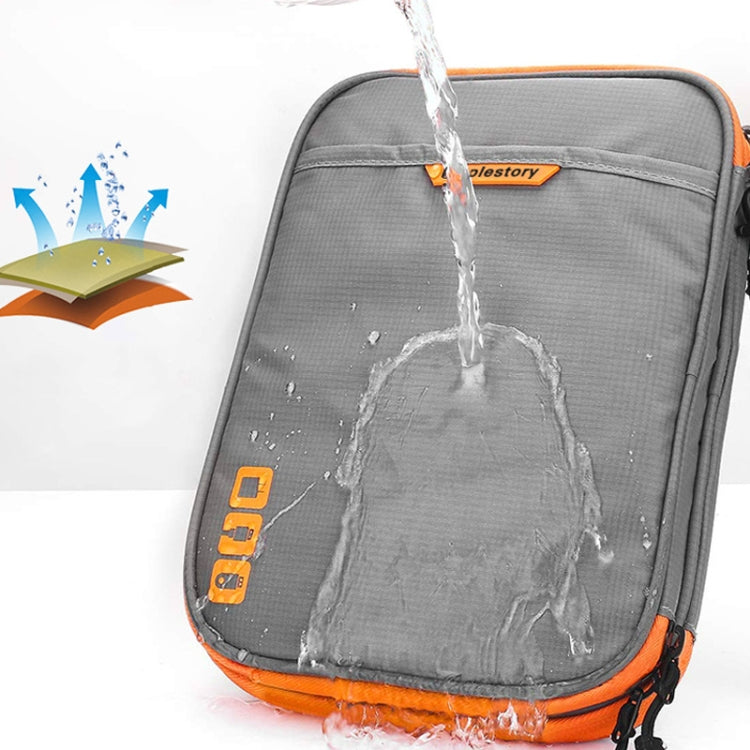 Bolsa de Armazenamento Digital Multifuncional de Viagem MapleStory, Tamanhos:, Pequeno (Preto), Médio (Preto), Médio (Cinzento), Grande (Preto), Grande (Cinzento)