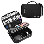 Bolsa de Armazenamento Digital Multifuncional de Viagem MapleStory, Tamanhos:, Pequeno (Preto), Médio (Preto), Médio (Cinzento), Grande (Preto), Grande (Cinzento)