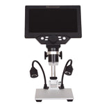 Microscópio Digital Eletrónico Portátil de Secretária com Ecrã LCD de 7 Polegadas G1200D 1200X, Plugue UE com Bateria, Plugue EUA com Bateria, Plugue AU com Bateria, Plugue Reino Unido com Bateria