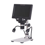 Microscópio Digital Eletrónico Portátil de Secretária com Ecrã LCD de 7 Polegadas G1200D 1200X, Plugue UE com Bateria, Plugue EUA com Bateria, Plugue AU com Bateria, Plugue Reino Unido com Bateria