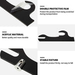Acrylic Samurai Sword And Scabbard Holder, Transparent, Black