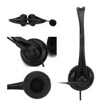 SOYTO SY490 Auscultadores para Ensino, Escritório, Aula Online, Computador, Estilo:, Duplo Auricular Preto Separado USB