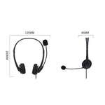 SOYTO SY490 Auscultadores para Ensino, Escritório, Aula Online, Computador, Estilo:, Duplo Auricular Preto Separado USB