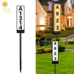 TS-G6704 Luz de Relvado com Plugue de Solo Solar de Dupla Temperatura de Cor para Número de Casa, TS-G6704