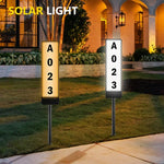 TS-G6704 Luz de Relvado com Plugue de Solo Solar de Dupla Temperatura de Cor para Número de Casa, TS-G6704