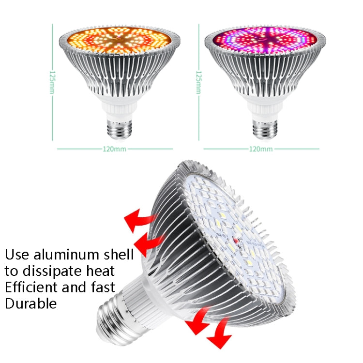 Lâmpada de Crescimento de Plantas LED com 200 Contas de Lâmpada E27150W, Luz de Preenchimento para Plantas, Espectro Completo, Luz Solar