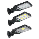 Luz de rua solar LED com indução de corpo humano para jardim, Especificações: 616A-18 LED, 616B-72 COB, 616C-30 COB, 616A-18 LED com controlo remoto, 616B-72 COB com controlo remoto, 616C-30 COB com controlo remoto