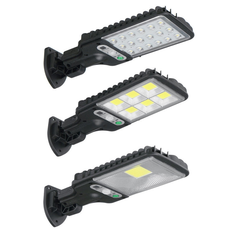 Luz de rua solar LED com indução de corpo humano para jardim, Especificações: 616A-18 LED, 616B-72 COB, 616C-30 COB, 616A-18 LED com controlo remoto, 616B-72 COB com controlo remoto, 616C-30 COB com controlo remoto