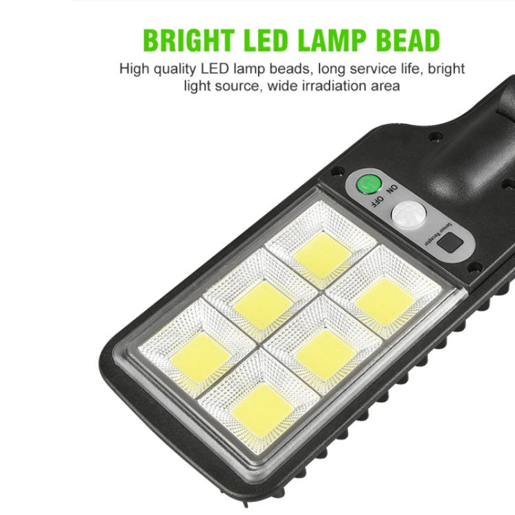 Luz de rua solar LED com indução de corpo humano para jardim, Especificações: 616A-18 LED, 616B-72 COB, 616C-30 COB, 616A-18 LED com controlo remoto, 616B-72 COB com controlo remoto, 616C-30 COB com controlo remoto