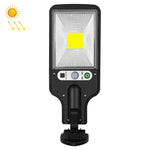 Luz de rua solar LED com indução de corpo humano para jardim, Especificações: 616A-18 LED, 616B-72 COB, 616C-30 COB, 616A-18 LED com controlo remoto, 616B-72 COB com controlo remoto, 616C-30 COB com controlo remoto