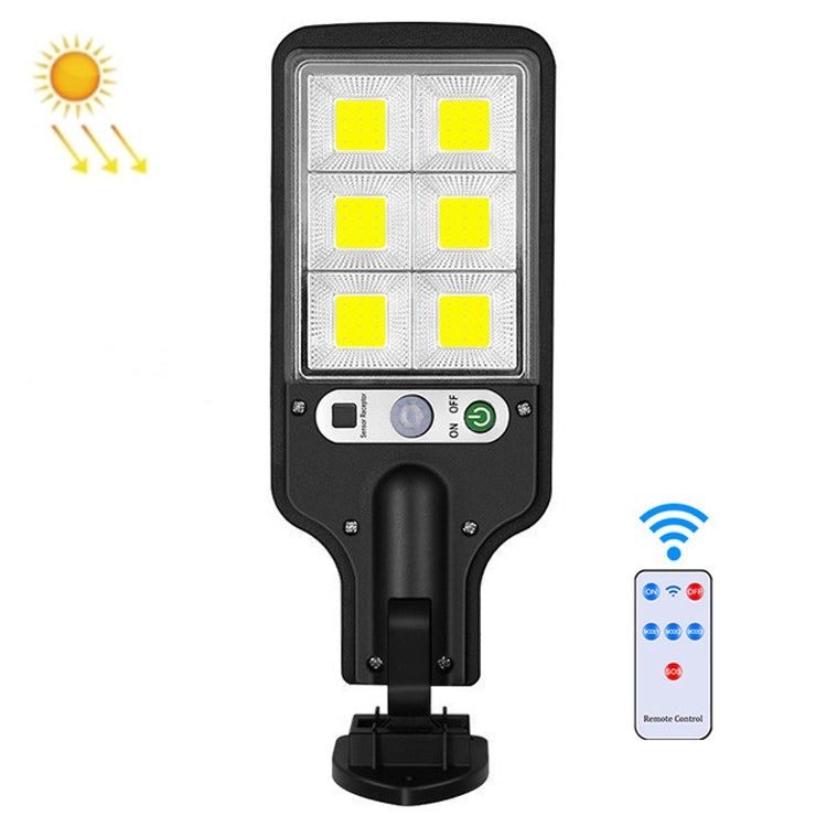 Luz de rua solar LED com indução de corpo humano para jardim, Especificações: 616A-18 LED, 616B-72 COB, 616C-30 COB, 616A-18 LED com controlo remoto, 616B-72 COB com controlo remoto, 616C-30 COB com controlo remoto