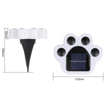 Luz enterrada solar LED para pátio exterior Bear Paw, luz branca, luz quente