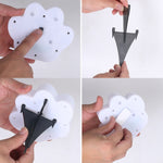 Luz enterrada solar LED para pátio exterior Bear Paw, luz branca, luz quente