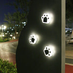 Luz enterrada solar LED para pátio exterior Bear Paw, luz branca, luz quente
