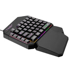 Teclado Gaming T-WOLF para Telemóvel de Uma Mão, Especificação:, Teclado T19, Conjunto TF-900, Teclado + Rato + Trono