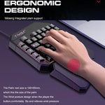 Teclado Gaming T-WOLF para Telemóvel de Uma Mão, Especificação:, Teclado T19, Conjunto TF-900, Teclado + Rato + Trono
