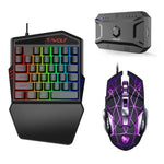 Teclado Gaming T-WOLF para Telemóvel de Uma Mão, Especificação:, Teclado T19, Conjunto TF-900, Teclado + Rato + Trono