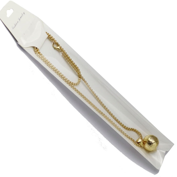 Colar com Pendente de Bola Desportiva Tridimensional, Estilo: Rugby Feminino em Ouro 18K, Basquetebol Masculino em K Branco, Futebol Masculino em Ouro 18K
