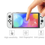 KJH NS-062 Filme Protetor Anti-Dedadas para Ecrã de Consolas de Jogos Nintendo Switch OLED, NS-062