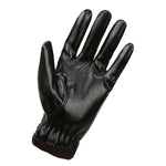 Luvas de Homem para Outono e Inverno, À Prova de Vento, Forro de Pelúcia Quente, PU, para Ciclismo, 01