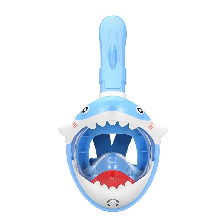 Máscara de Mergulho Seca Completa para Crianças com Desenho Animado, Anti-Embaçamento para Natação e Snorkeling, XS