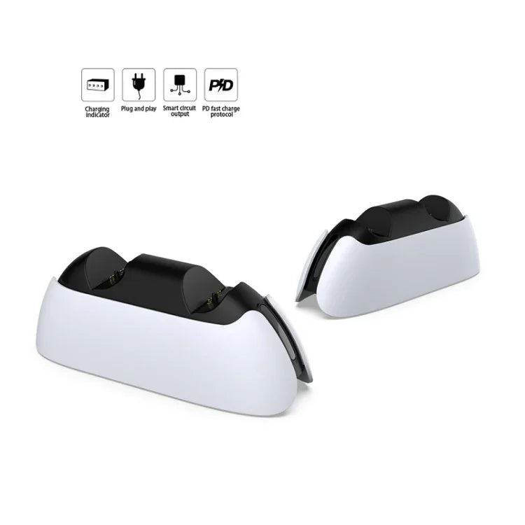 Base de carregamento para gamepad tipo contacto DOBE TP5-05103 com luz indicadora para PS5, TP5-05103