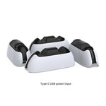 Base de carregamento para gamepad tipo contacto DOBE TP5-05103 com luz indicadora para PS5, TP5-05103