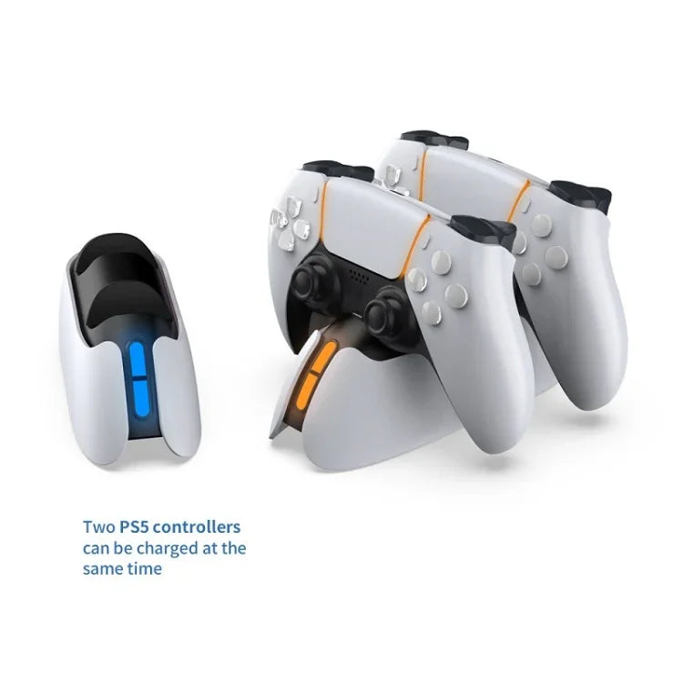Base de carregamento para gamepad tipo contacto DOBE TP5-05103 com luz indicadora para PS5, TP5-05103