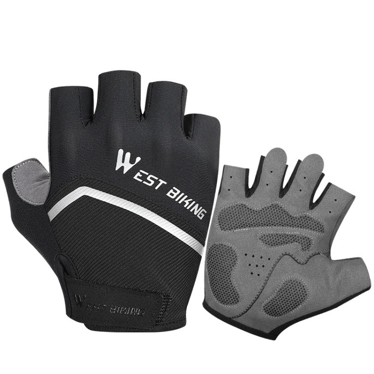 Luvas de Ciclismo WEST BIKING YP0211222 de Dedo Meio, Absorção de Impactos, M, L, XL