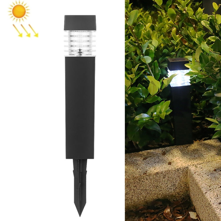 Luz Quadrada Solar Impermeável para Paisagem Exterior, Coluna de Relva, Luz Branca, Luz Amarela, Luz Colorida